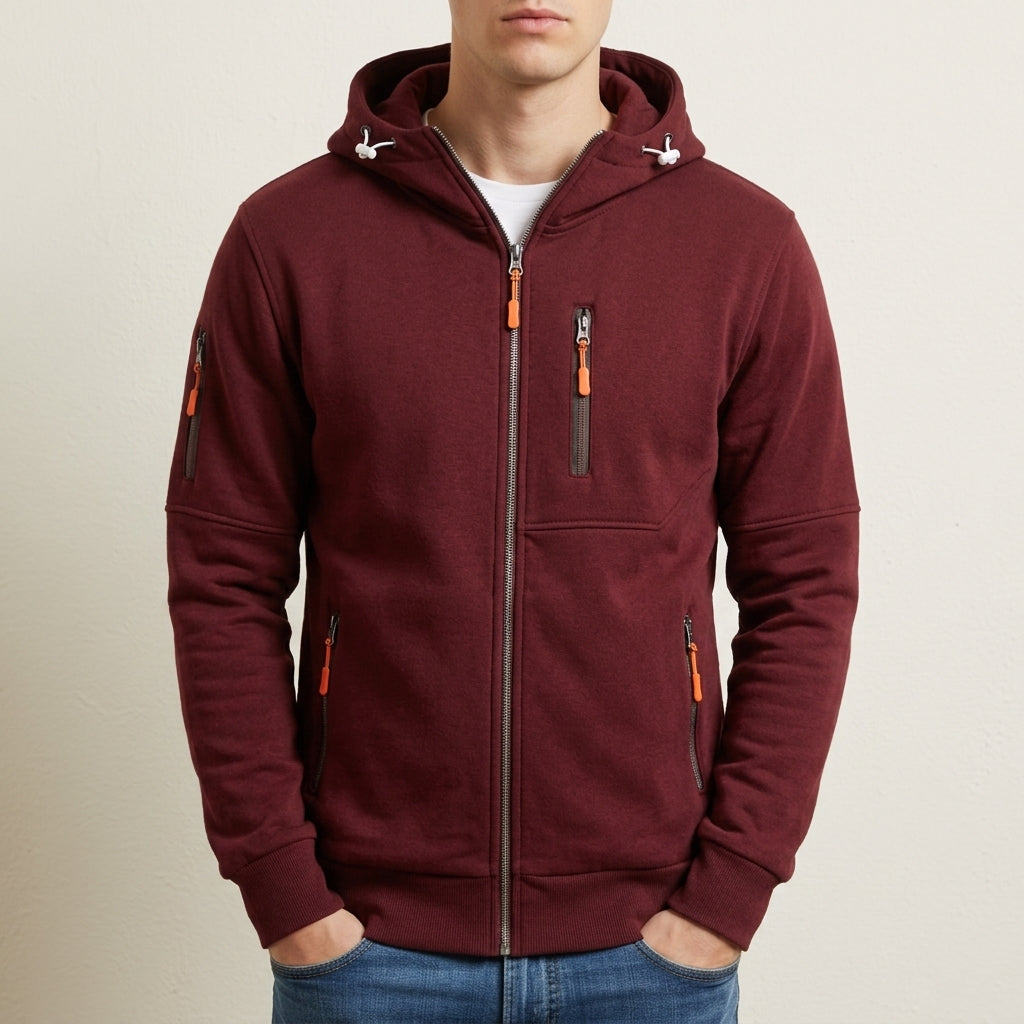 Owen | Cartagena Multi-Pocket Zip Hoodie