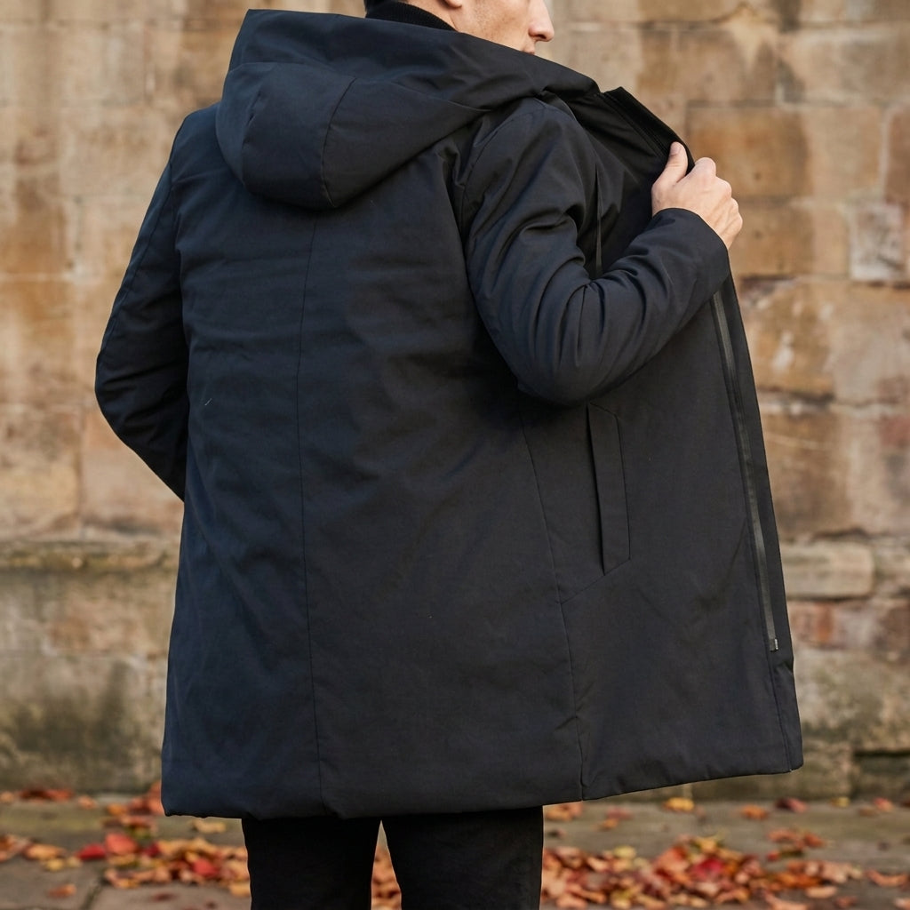 Owen | Nordvik Quilted-Lining Hooded Mid Coat