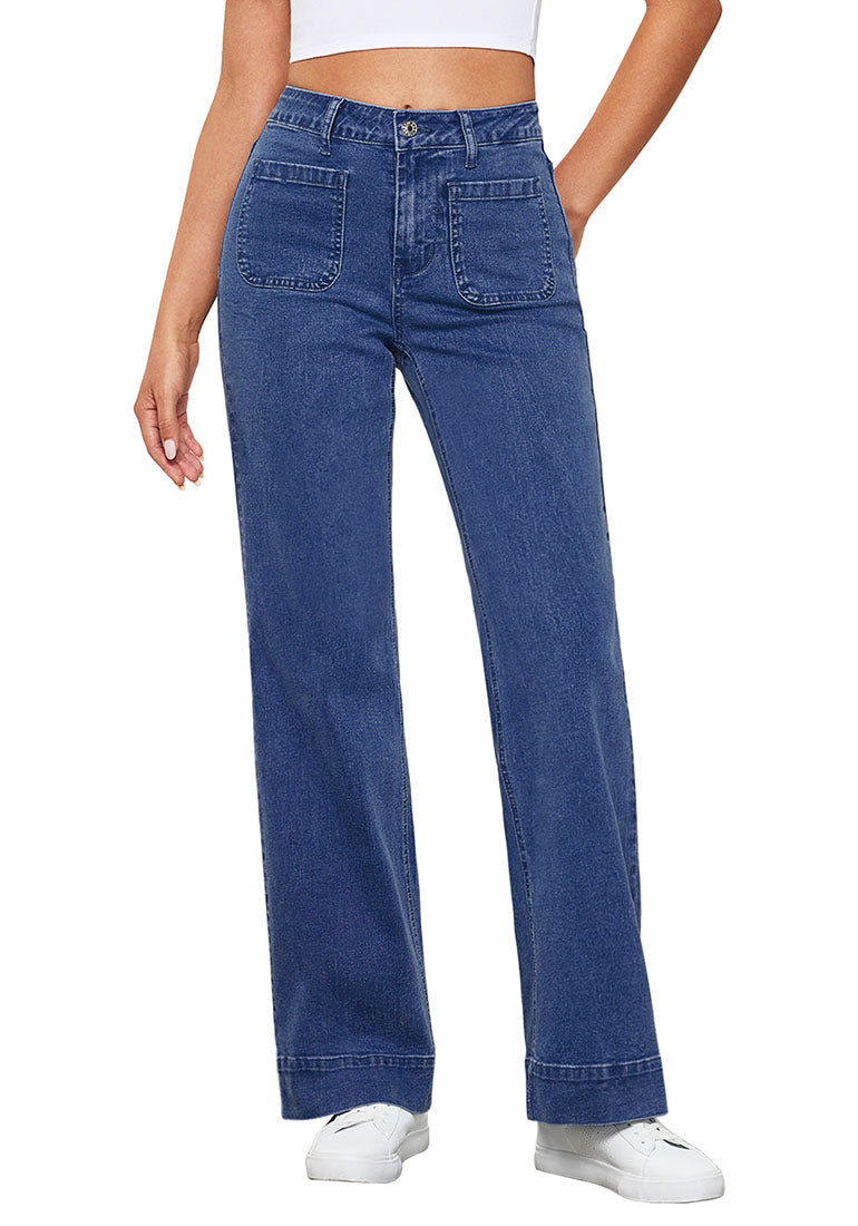 Women's Denim Stretch Jeans – Classic Blue