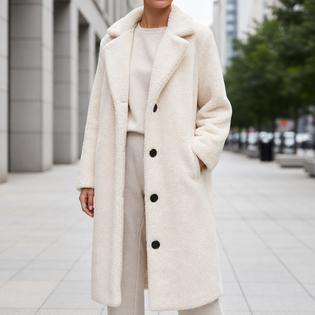 Piper | Eze Oversized Teddy Long Coat