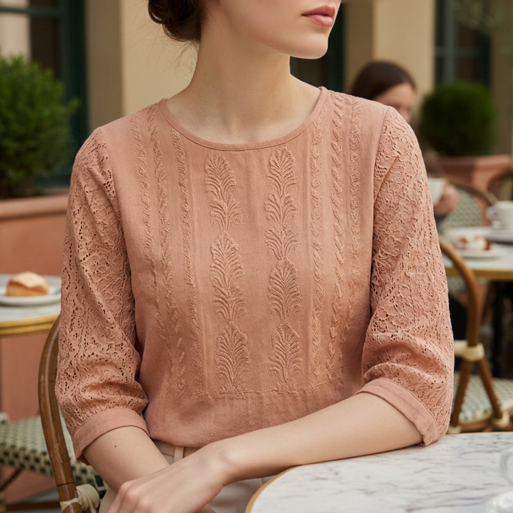 Riley | Gordes Floral Lace Blouse