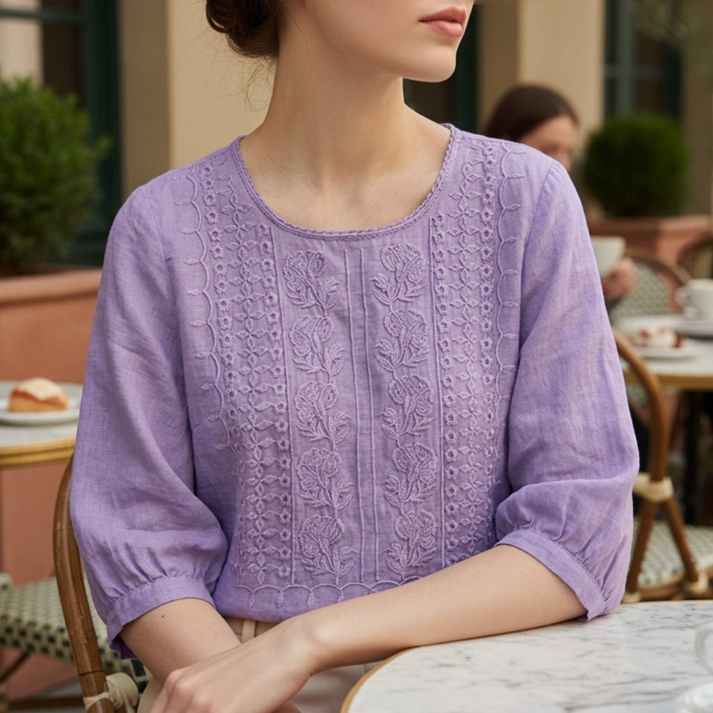 Riley | Gordes Floral Lace Blouse