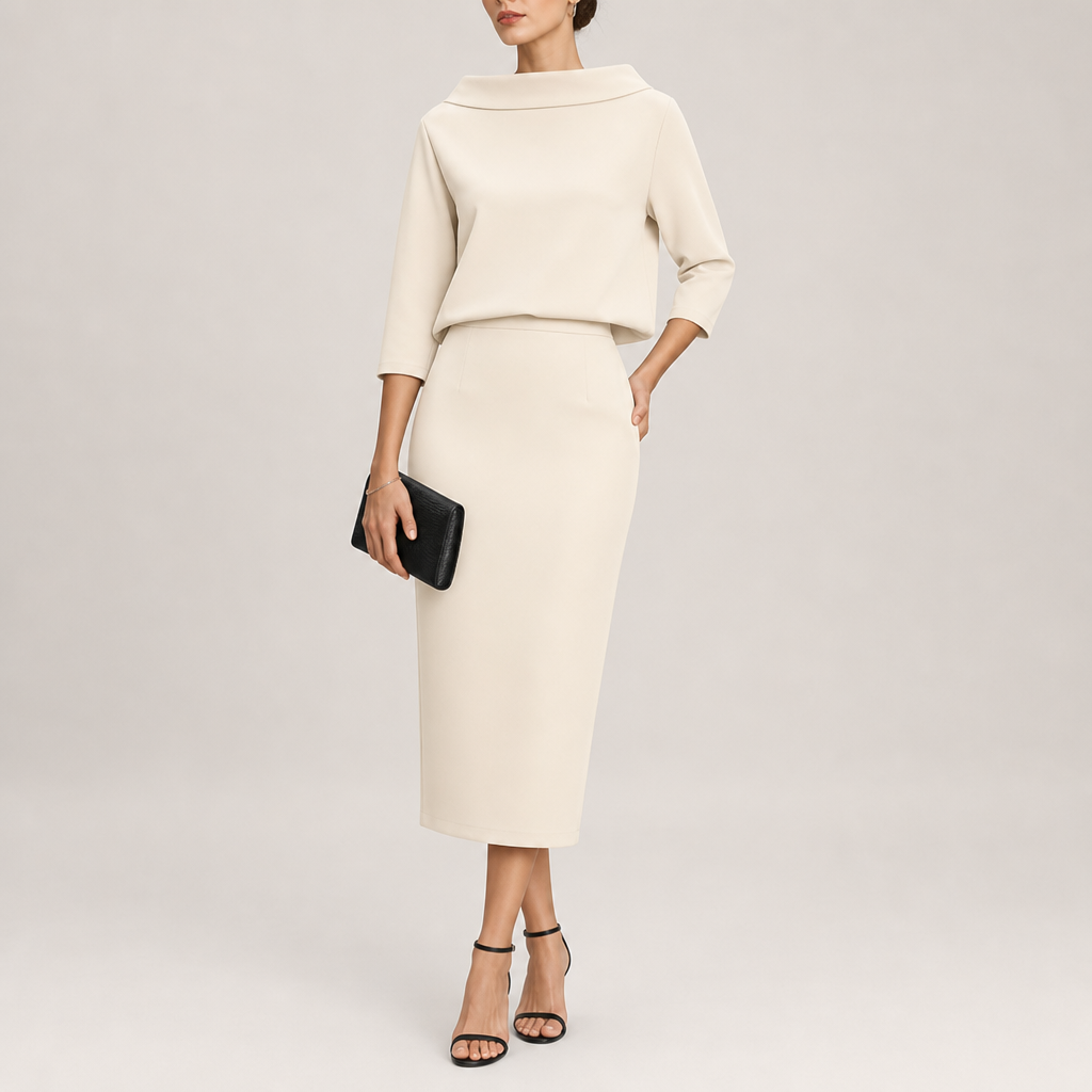 Riley | Taormina Boat Neck Midi Set
