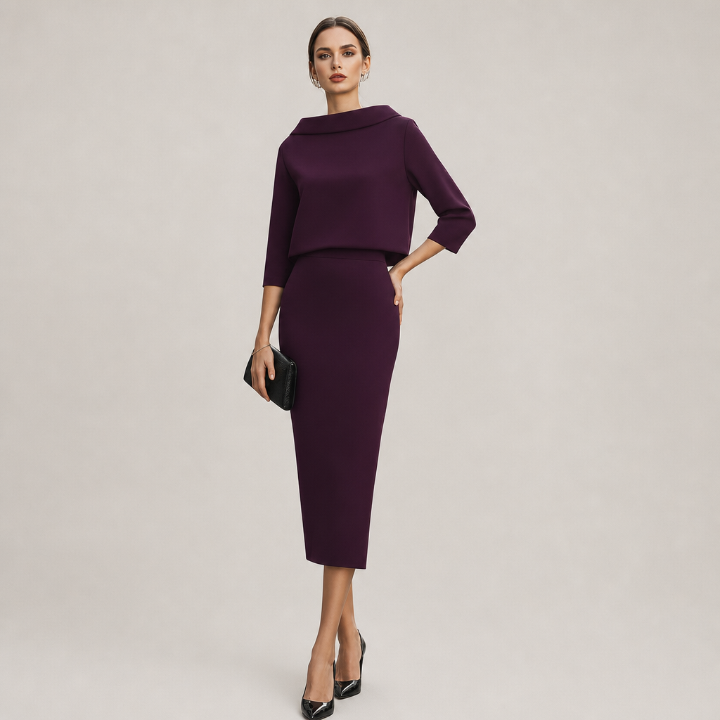 Riley | Taormina Boat Neck Midi Set