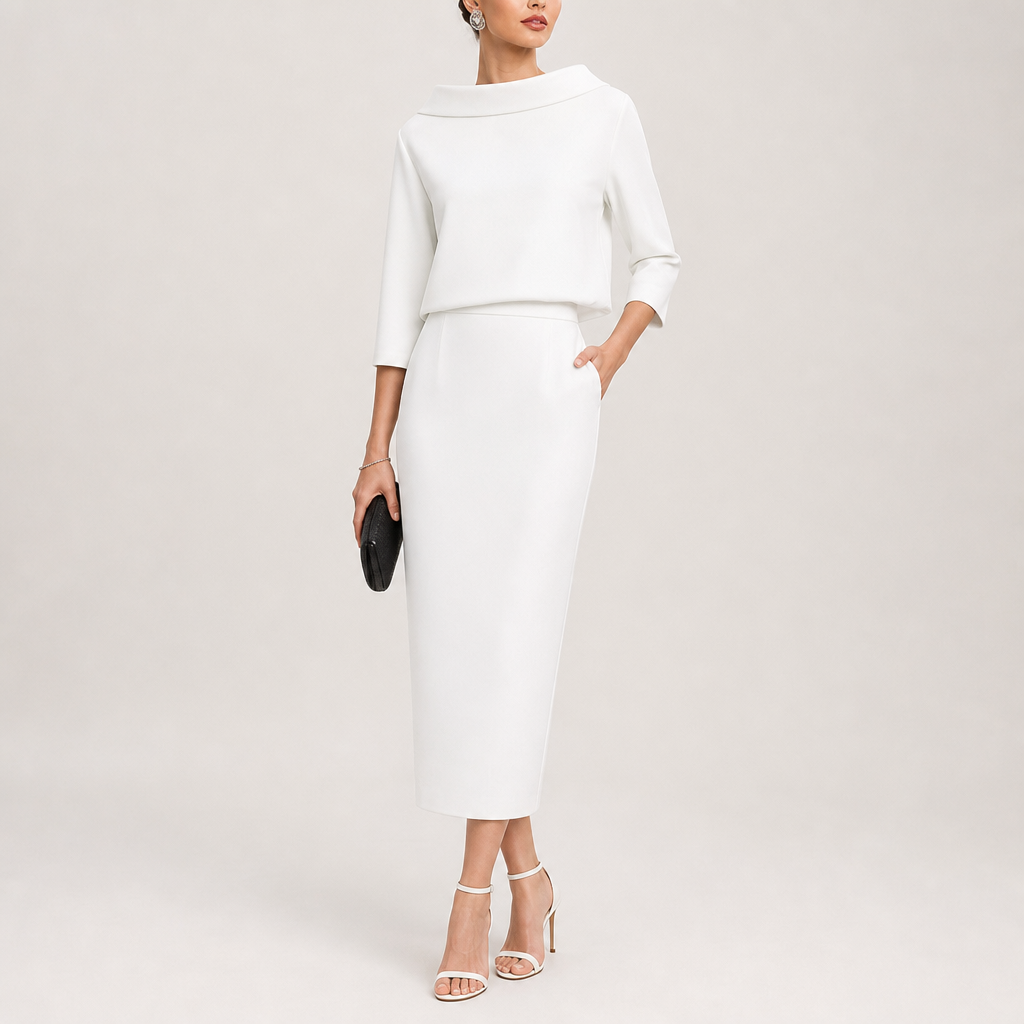 Riley | Taormina Boat Neck Midi Set