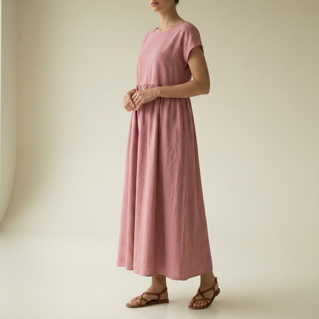 Ruby | Birgu Pleated Midi Dress