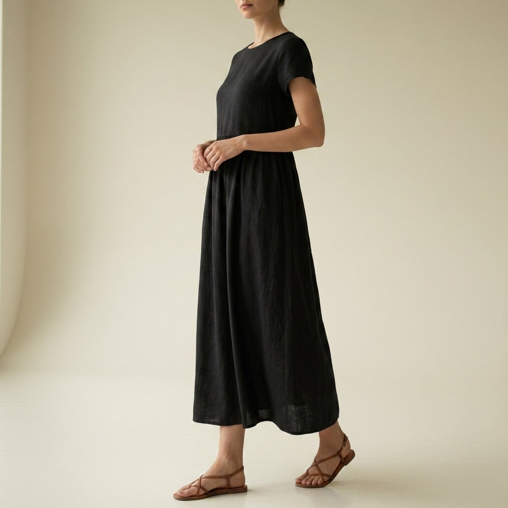 Ruby | Birgu Pleated Midi Dress