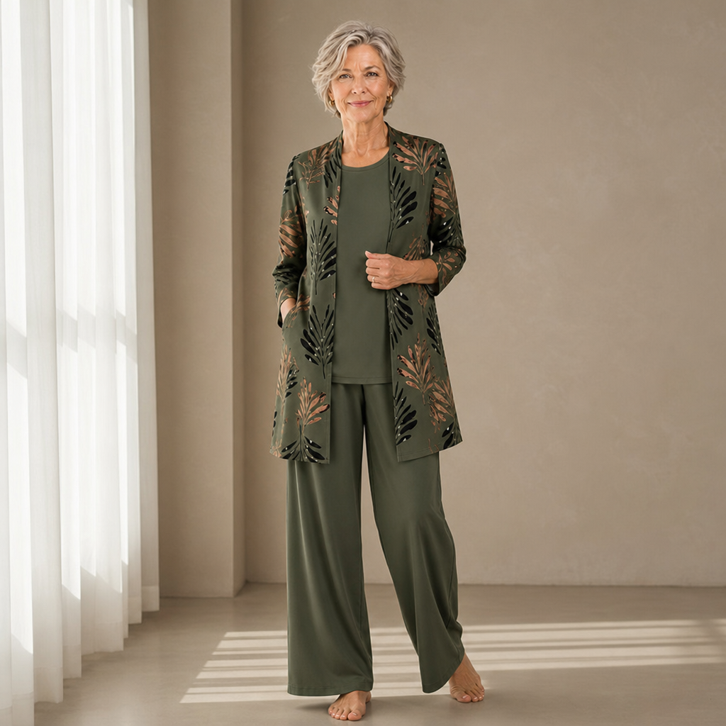 Ruby | Cassis Floral Print 3-Piece Set