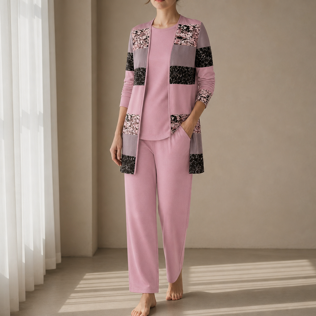 Ruby | Cassis Floral Print 3-Piece Set