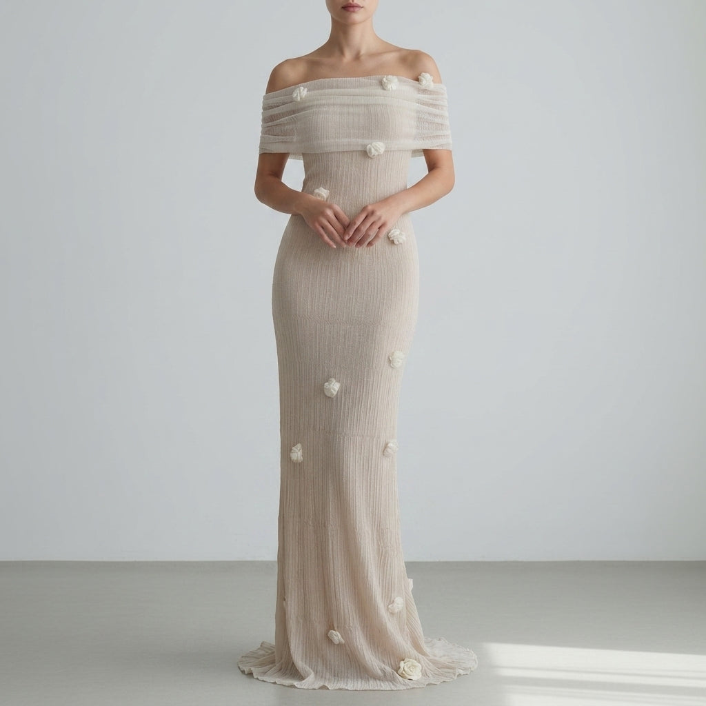 Ruby | Lerapetra Floral Knit Maxi Dress