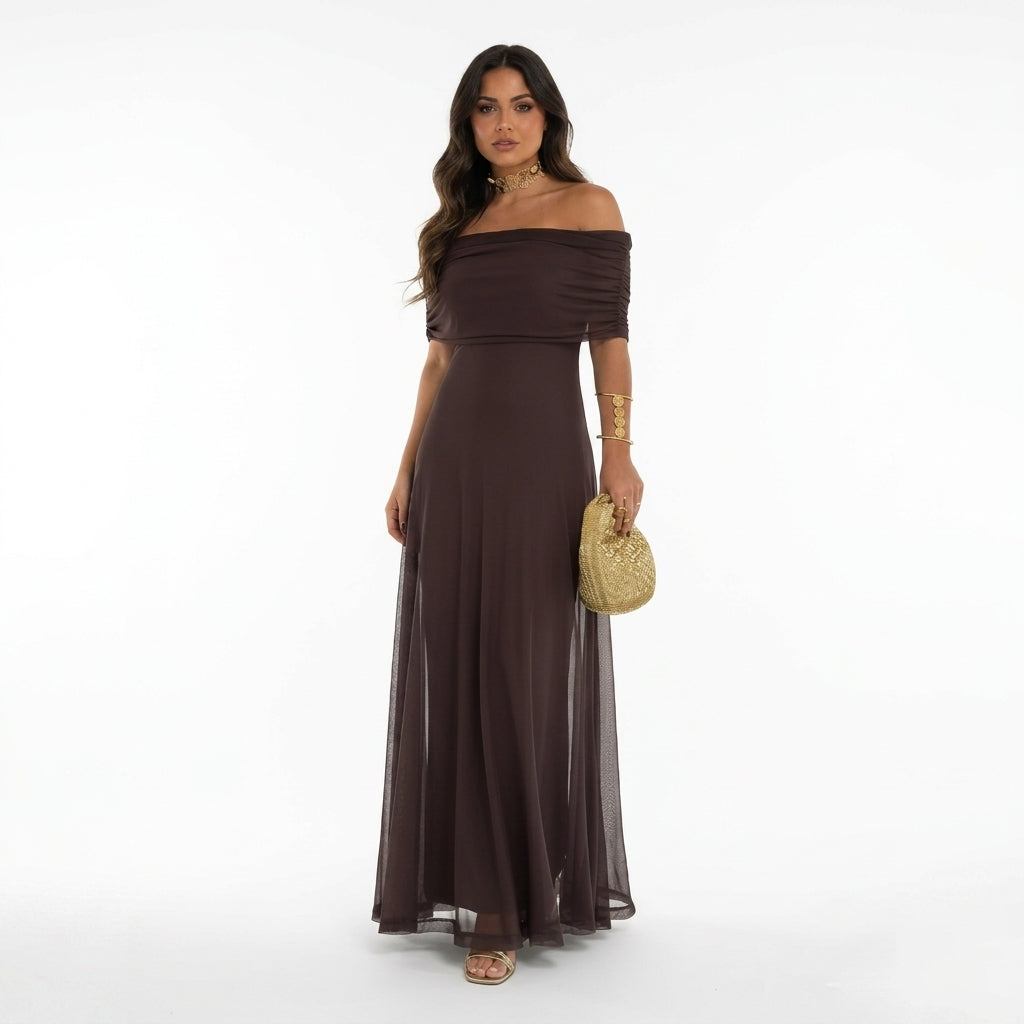 Ruby | Paphos Chiffon Maxi Dress