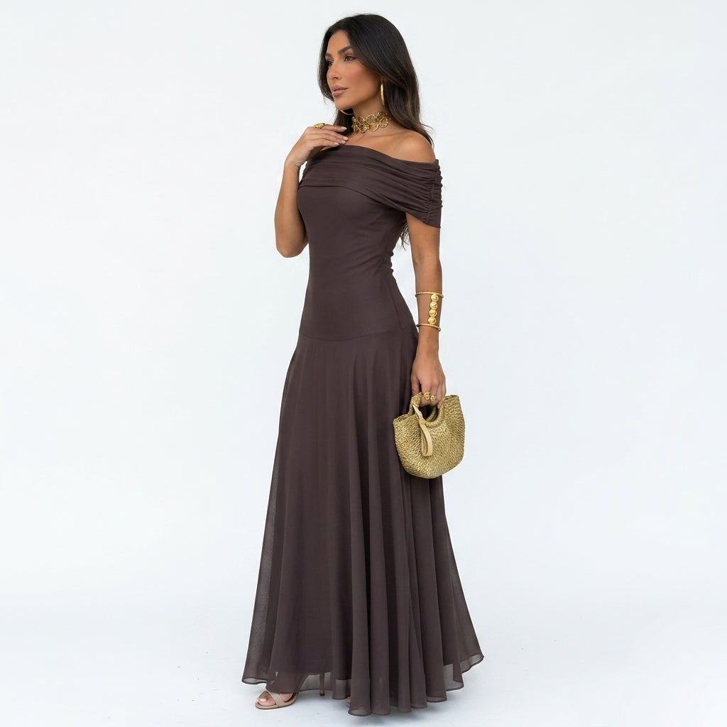 Ruby | Paphos Chiffon Maxi Dress