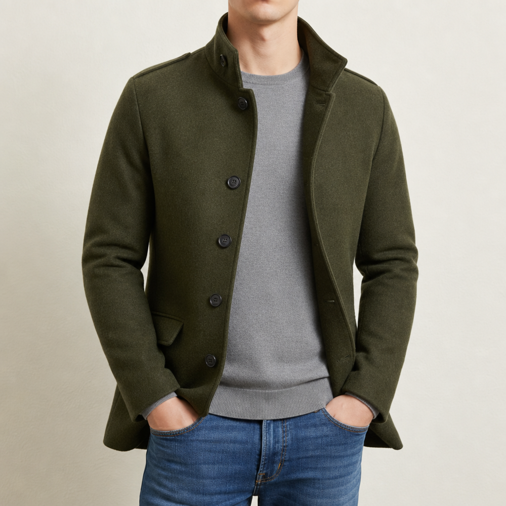 Ryan | Monemvasia Slim Wool Blend Coat