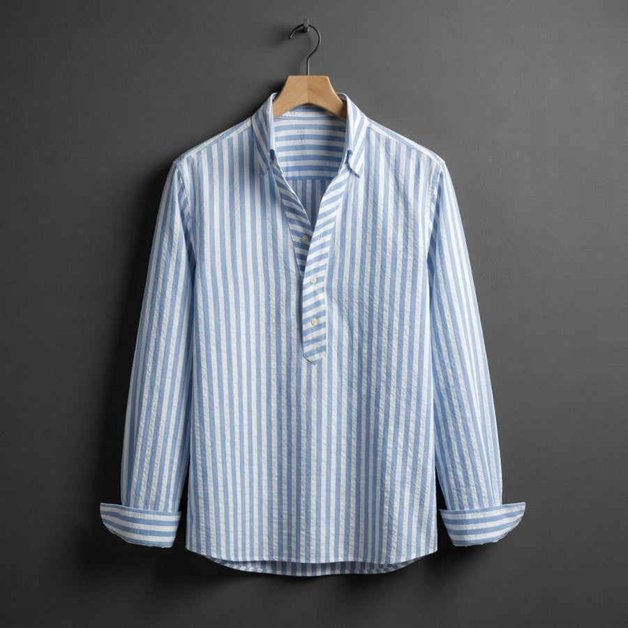 Ryan | Portici Seersucker Striped Shirt