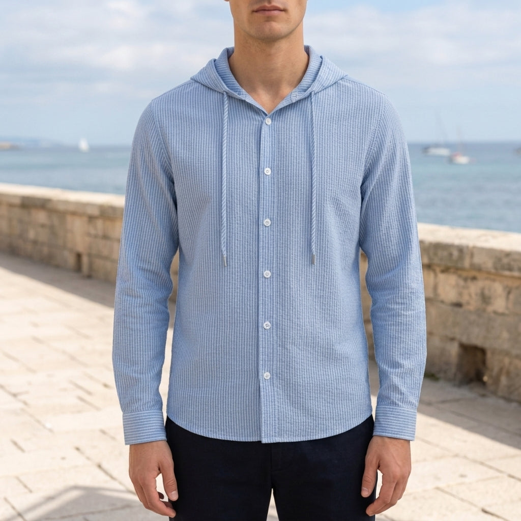 Ryan | Soleil Hooded Button Shirt