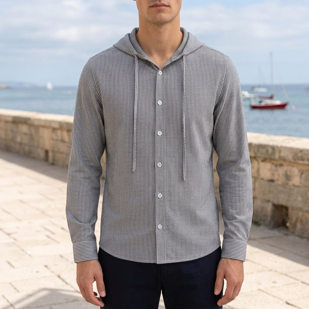 Ryan | Soleil Hooded Button Shirt