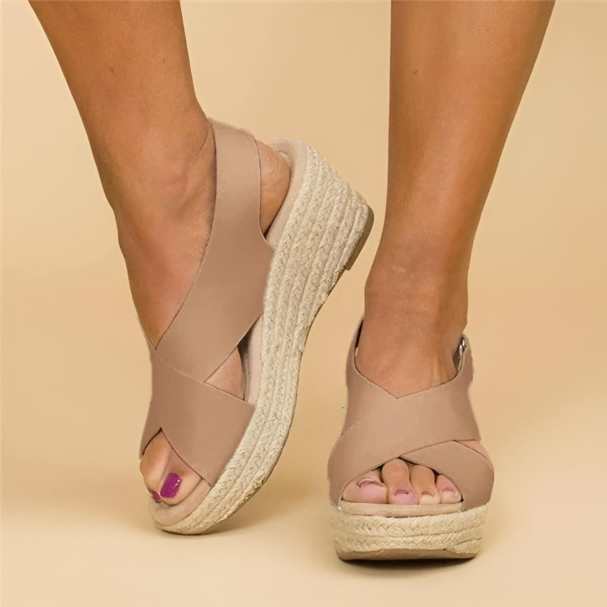 Sadie | Elara Orthopedic Espadrille Wedges