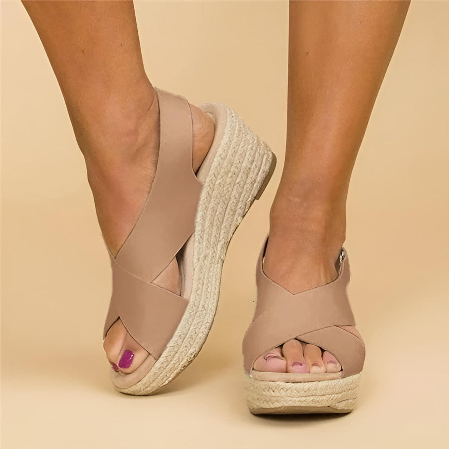 Sadie | Elara Orthopedic Espadrille Wedges