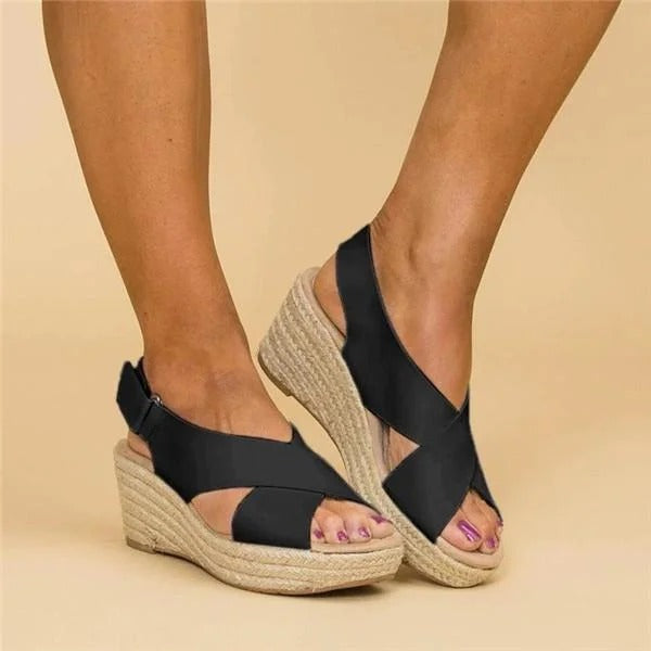Sadie | Elara Orthopedic Espadrille Wedges