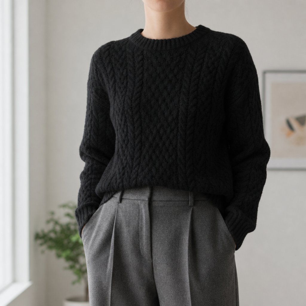 Sadie | Roussillon Cable Knit Sweater