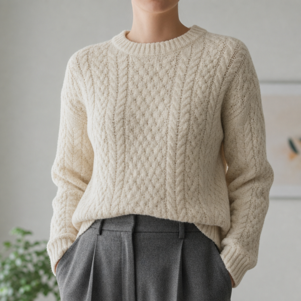 Sadie | Roussillon Cable Knit Sweater