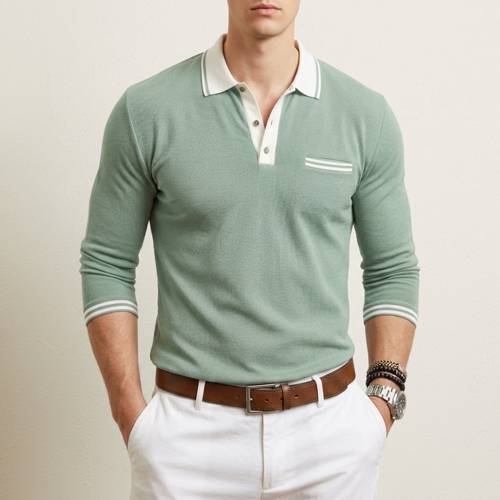 Samuel | Paxos Contrast Trim Polo Shirt