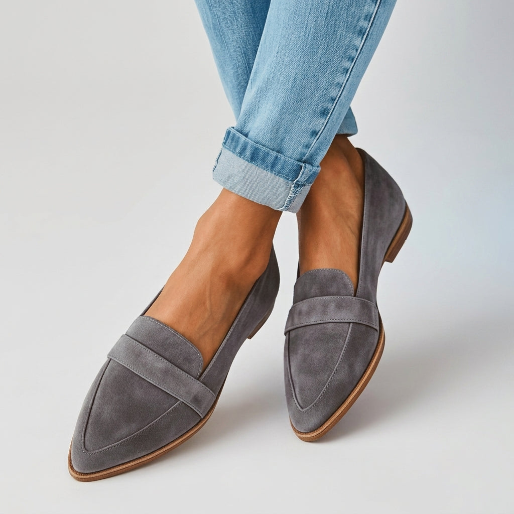 Sarah | Siena Soft Suede Flat Loafers