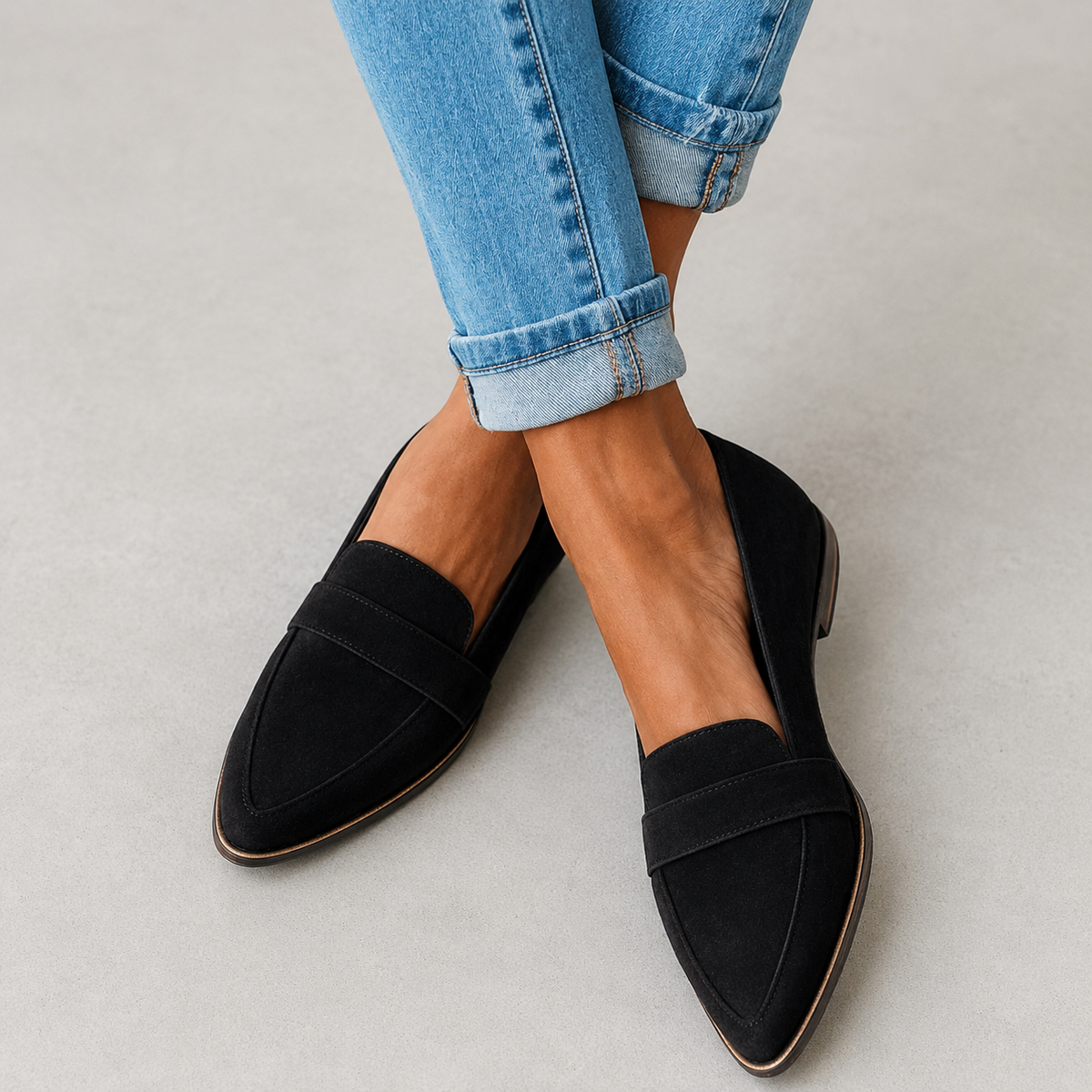Sarah | Siena Soft Suede Flat Loafers