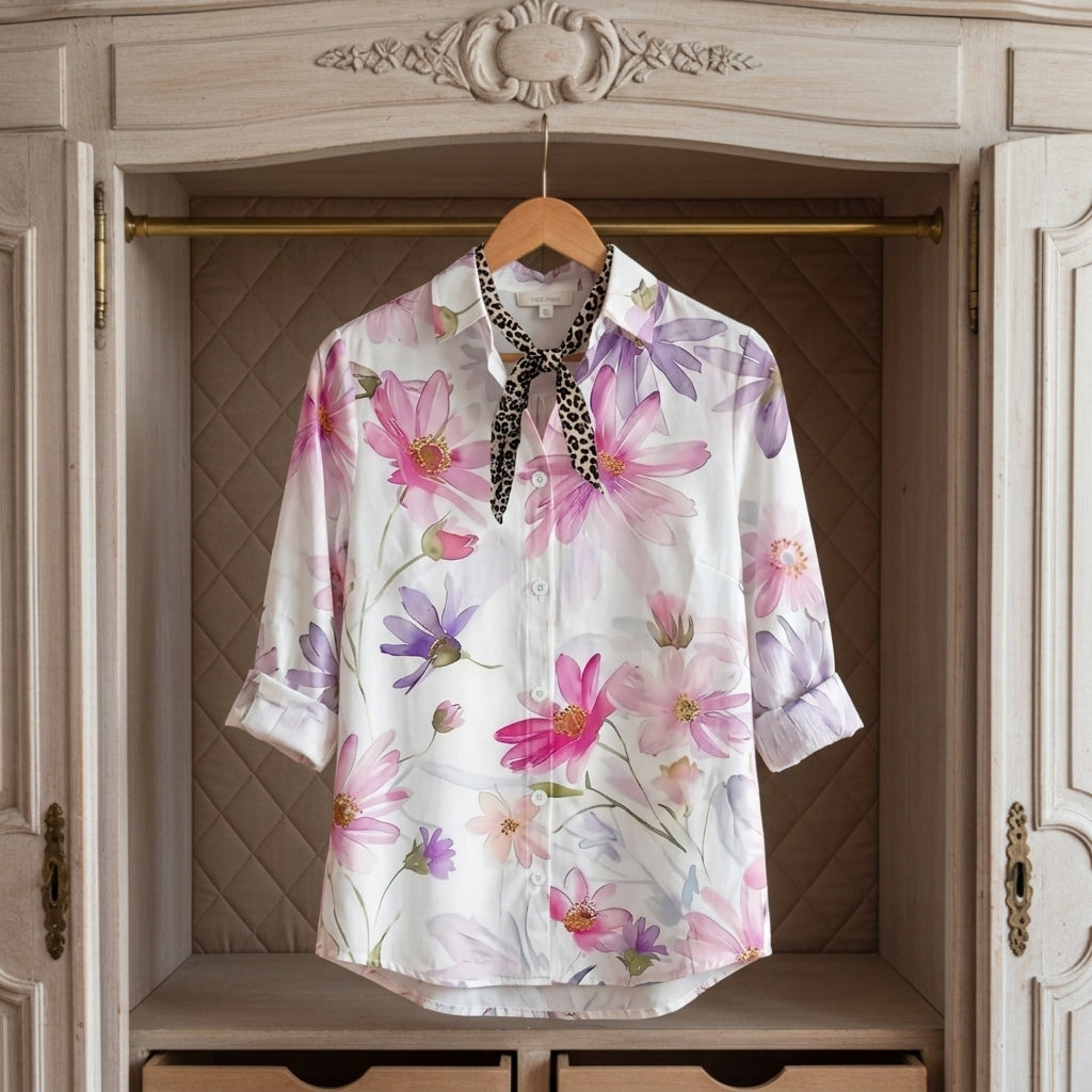 Scarlett | Estepona Button Front Blouse