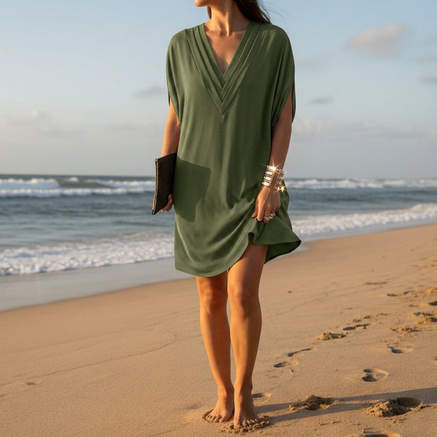 Sophia | Bianca V-Neck Batwing Dress