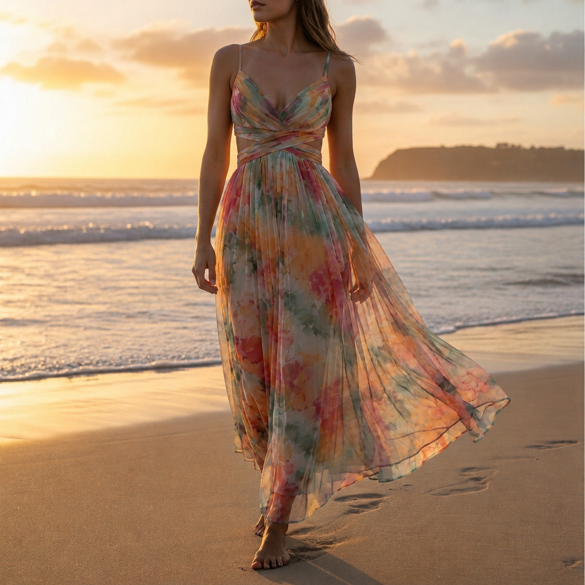 Sophie | Ascoli Floral Print Maxi Dress