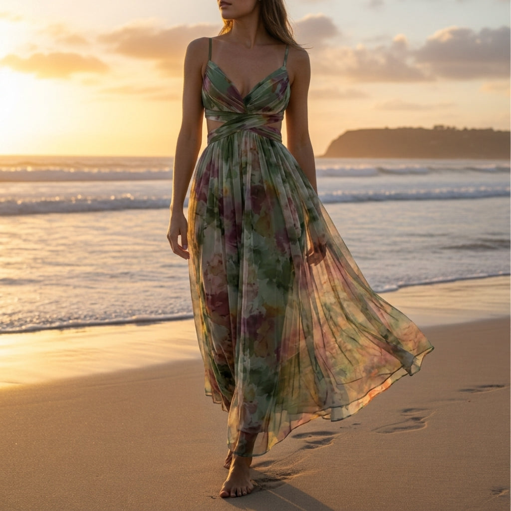 Sophie | Ascoli Floral Print Maxi Dress