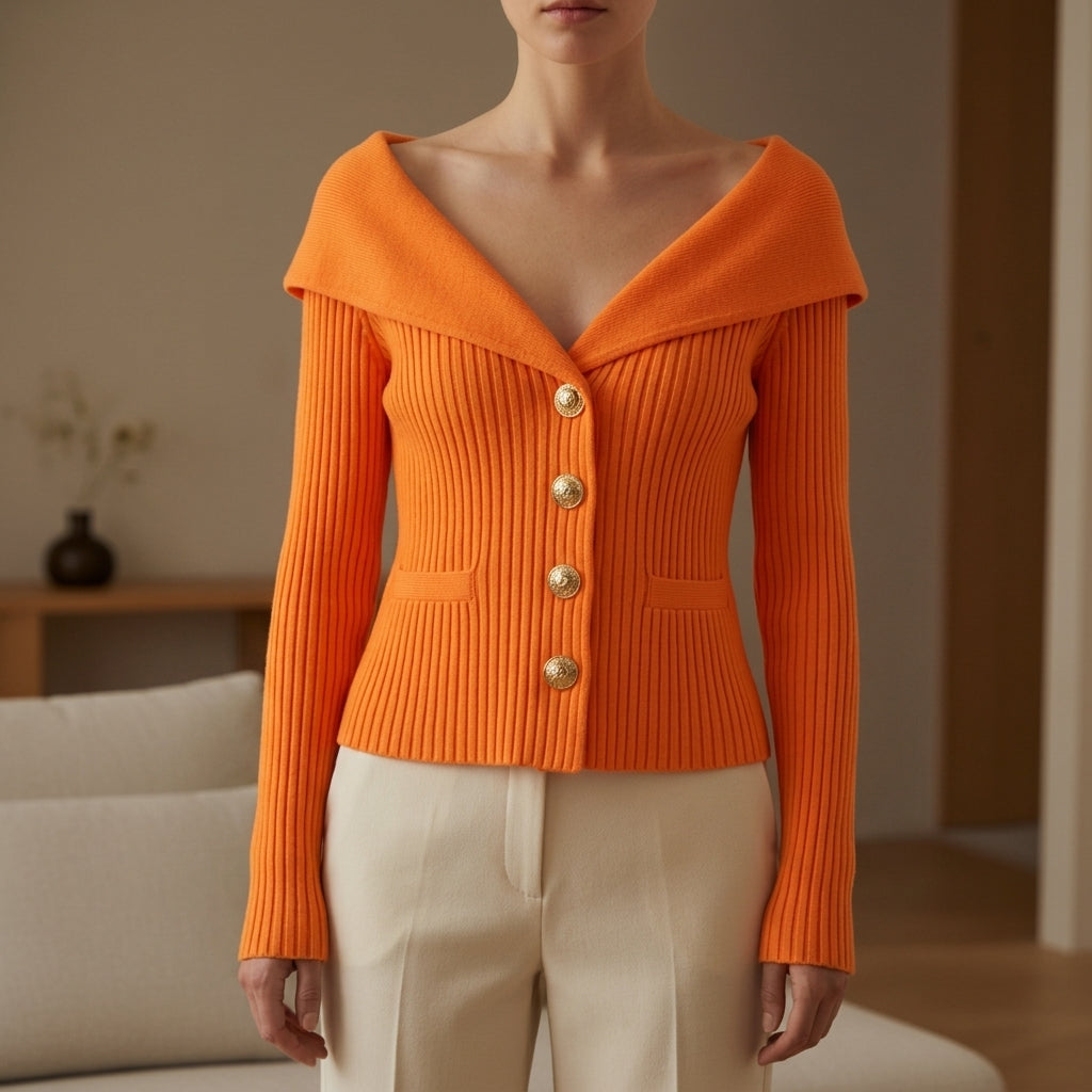 Sophie | Bergamo Ribbed Knit Cardigan