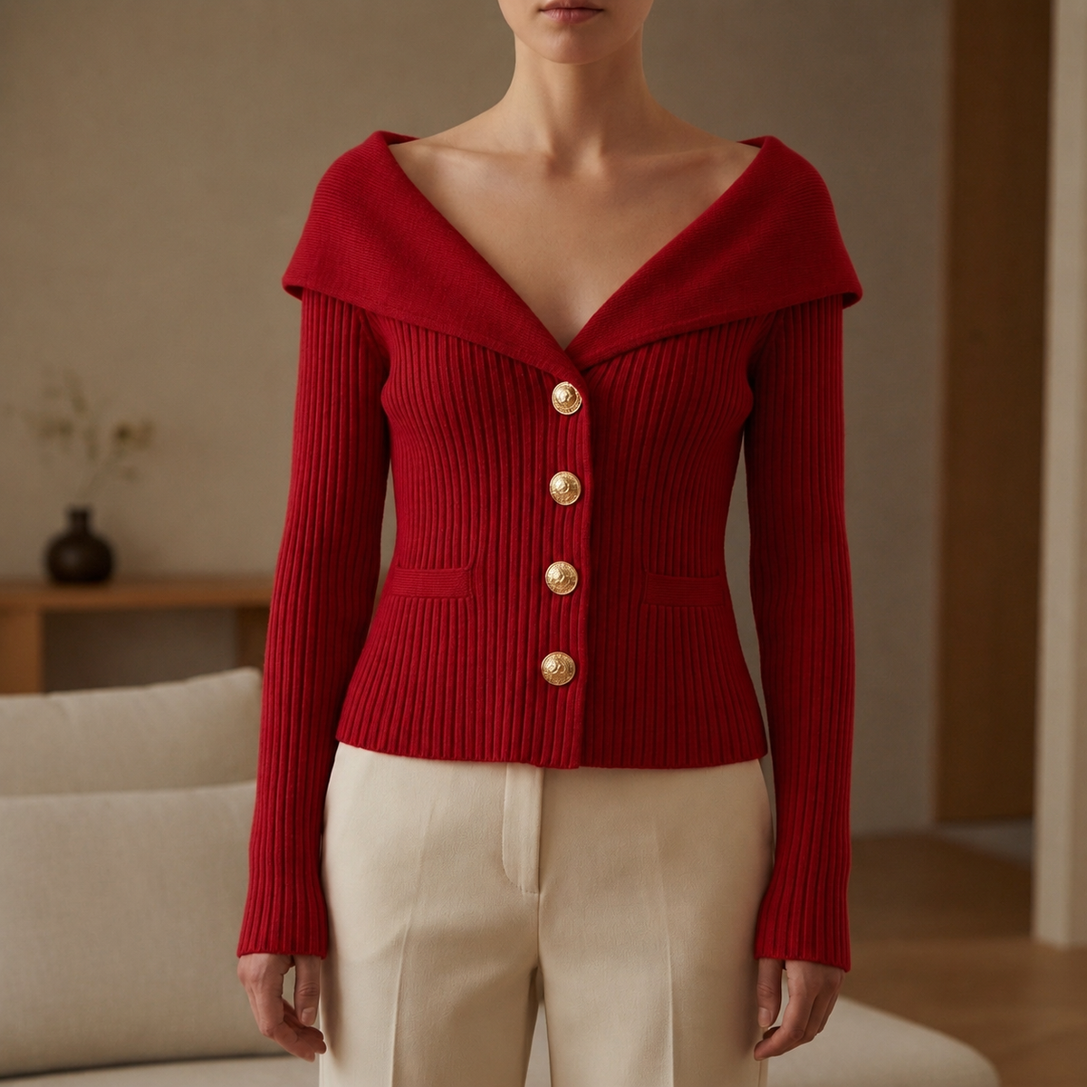 Sophie | Bergamo Ribbed Knit Cardigan