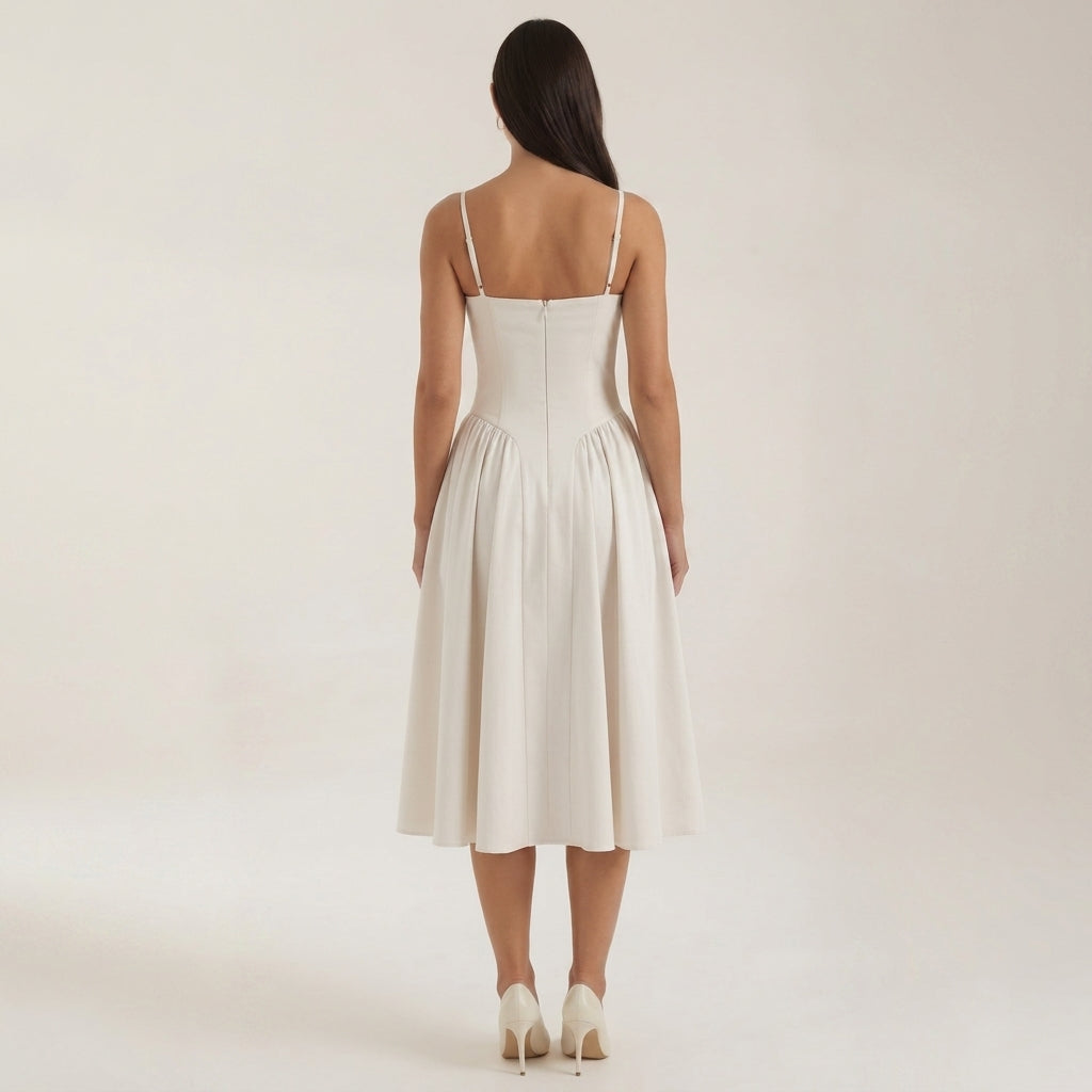 Sophie | Ravello Floral Corset Midi Dress