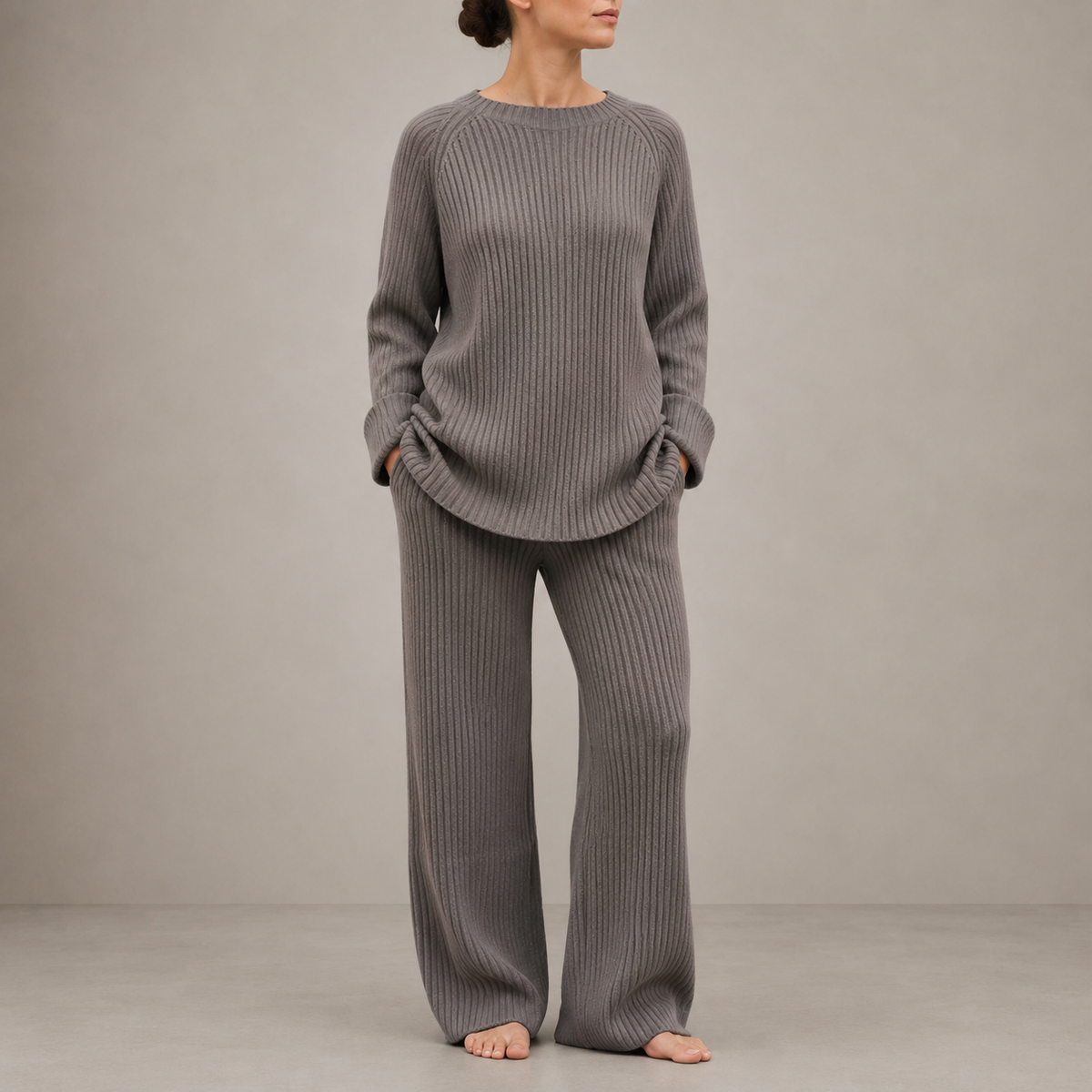 Sophie | Roquebrune Ribbed Knit Co-ord Set