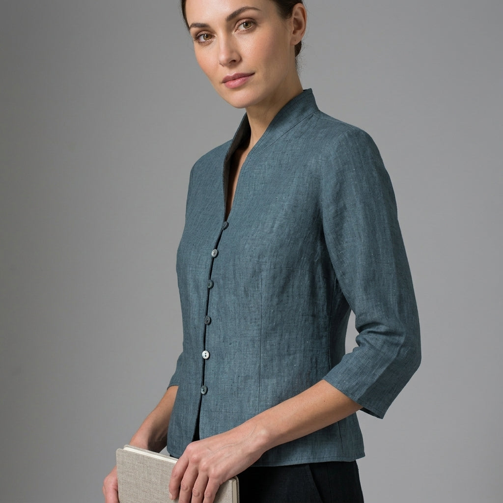 Stella | Noto Stand-Collar Blouse