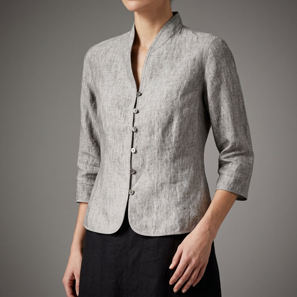Stella | Noto Stand-Collar Blouse