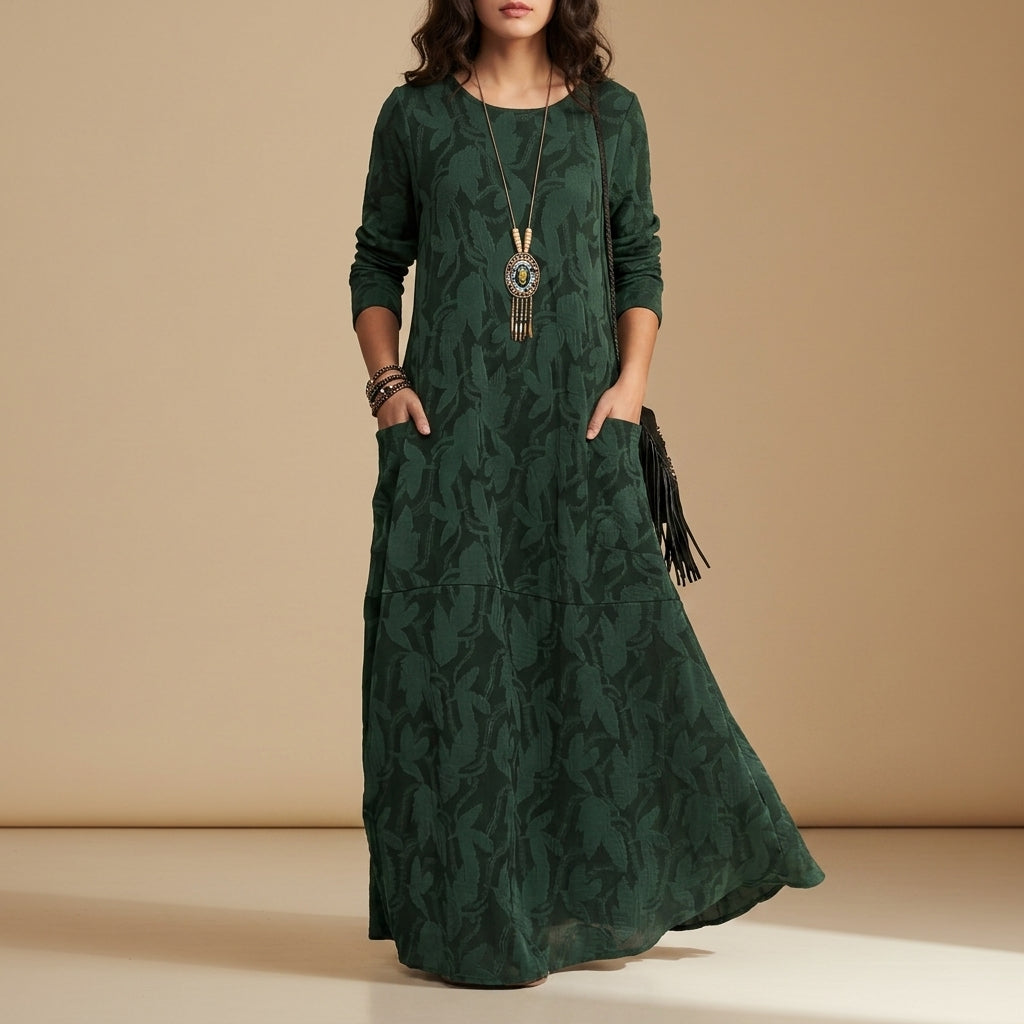 Valerie | Tarifa Maya's Jacquard Midi Dress