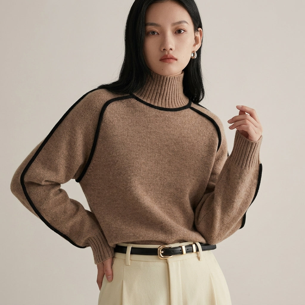 Violet | Merano Knit Turtleneck