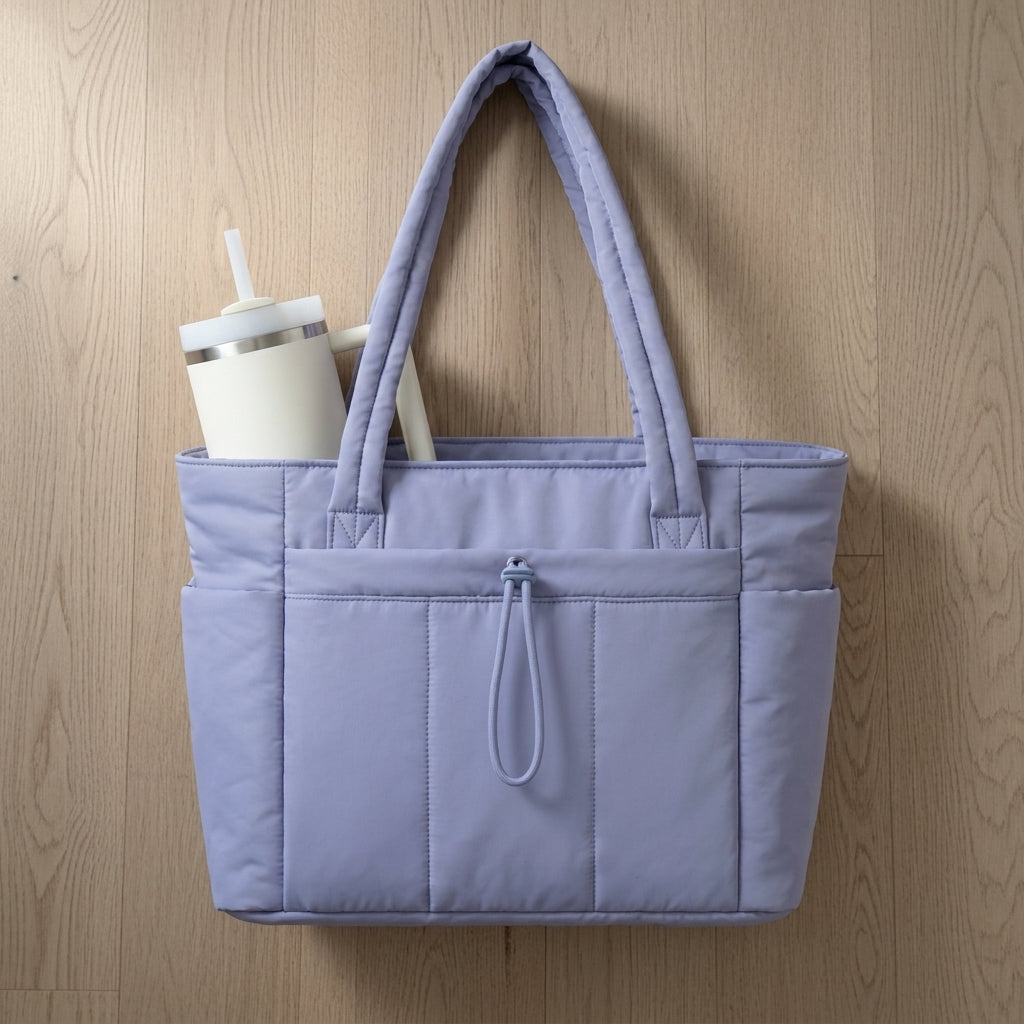 Violet | Trani Quilted Puffer Tote