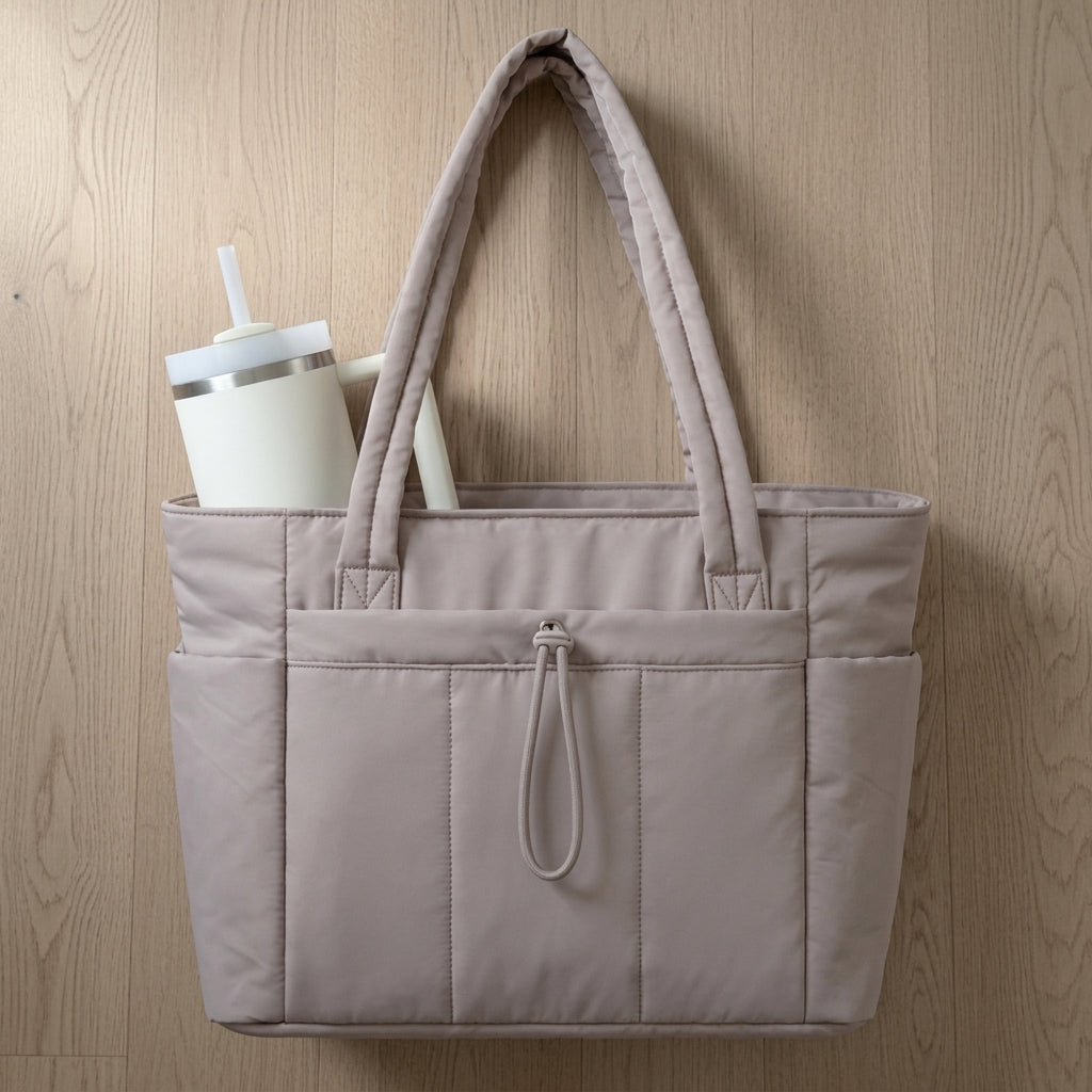 Violet | Trani Quilted Puffer Tote