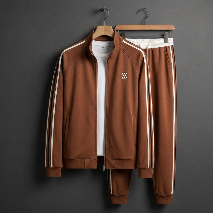 William | Sienna Stripe-Panel Zip Tracksuit Set