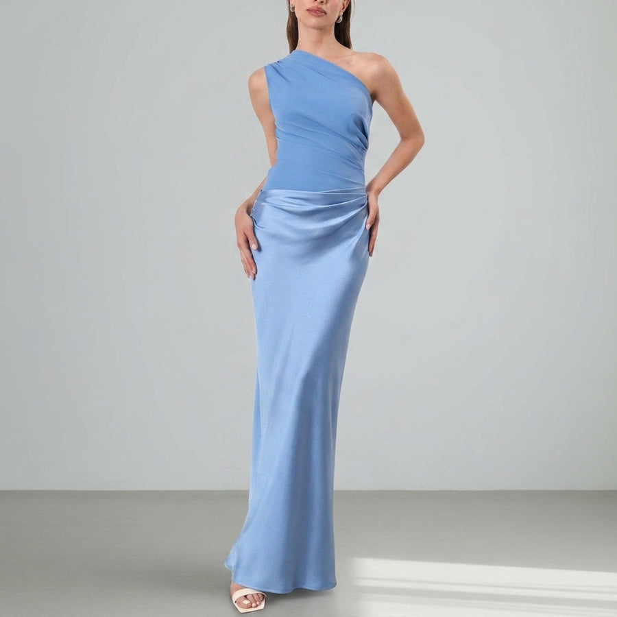 Willow | Sorento One-Shoulder Pleated Maxi Dress