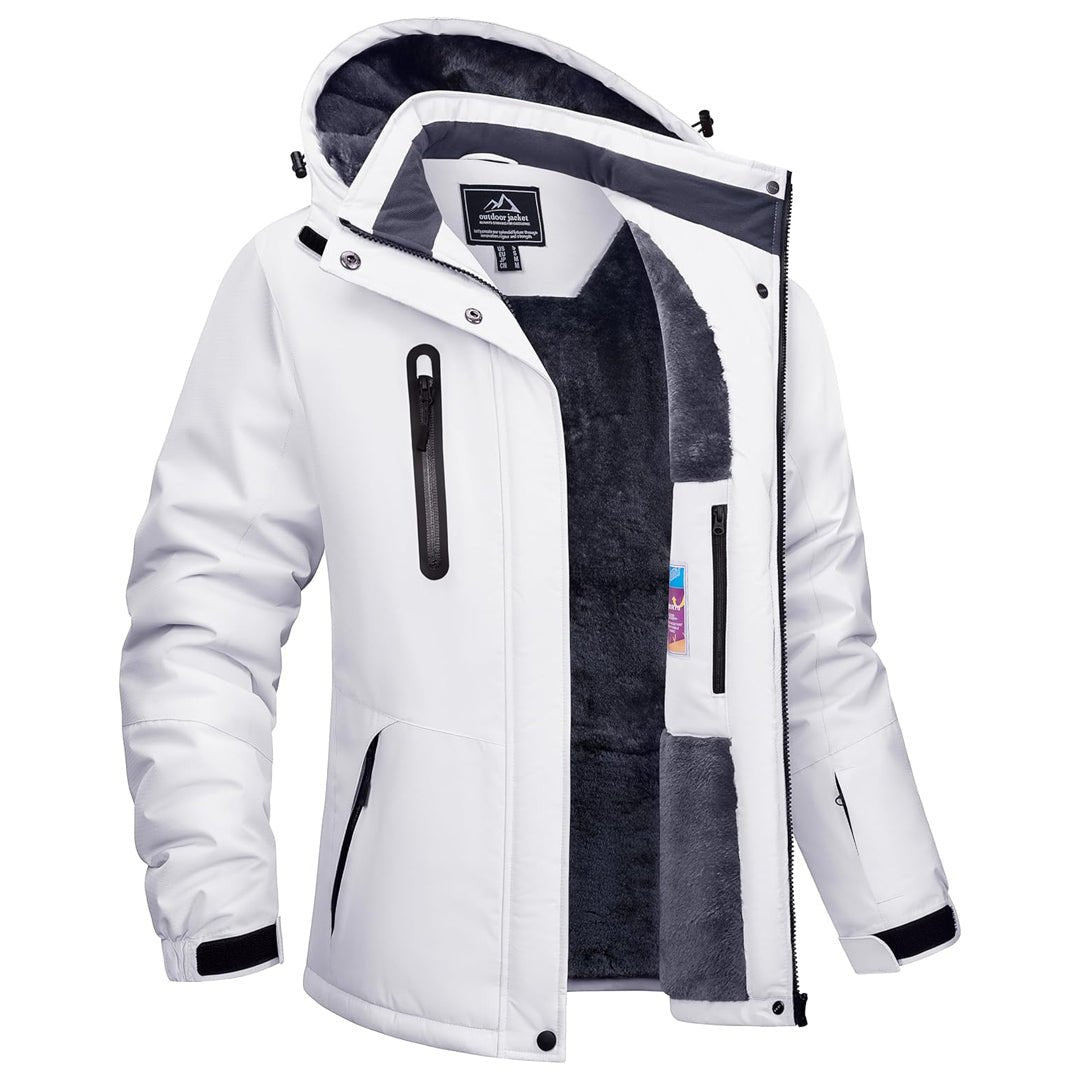 Women's Hooded Warm Jacket – White