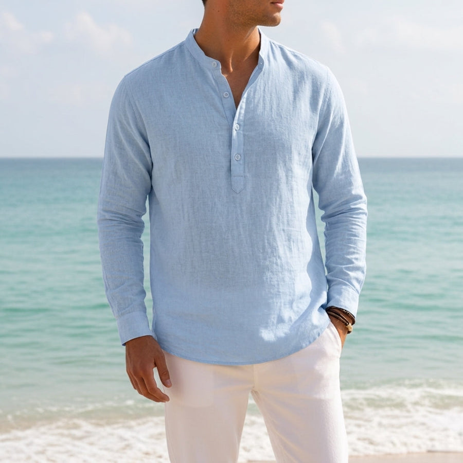 Wyatt | Amalfi Dropped-Shoulder Linen Shirt