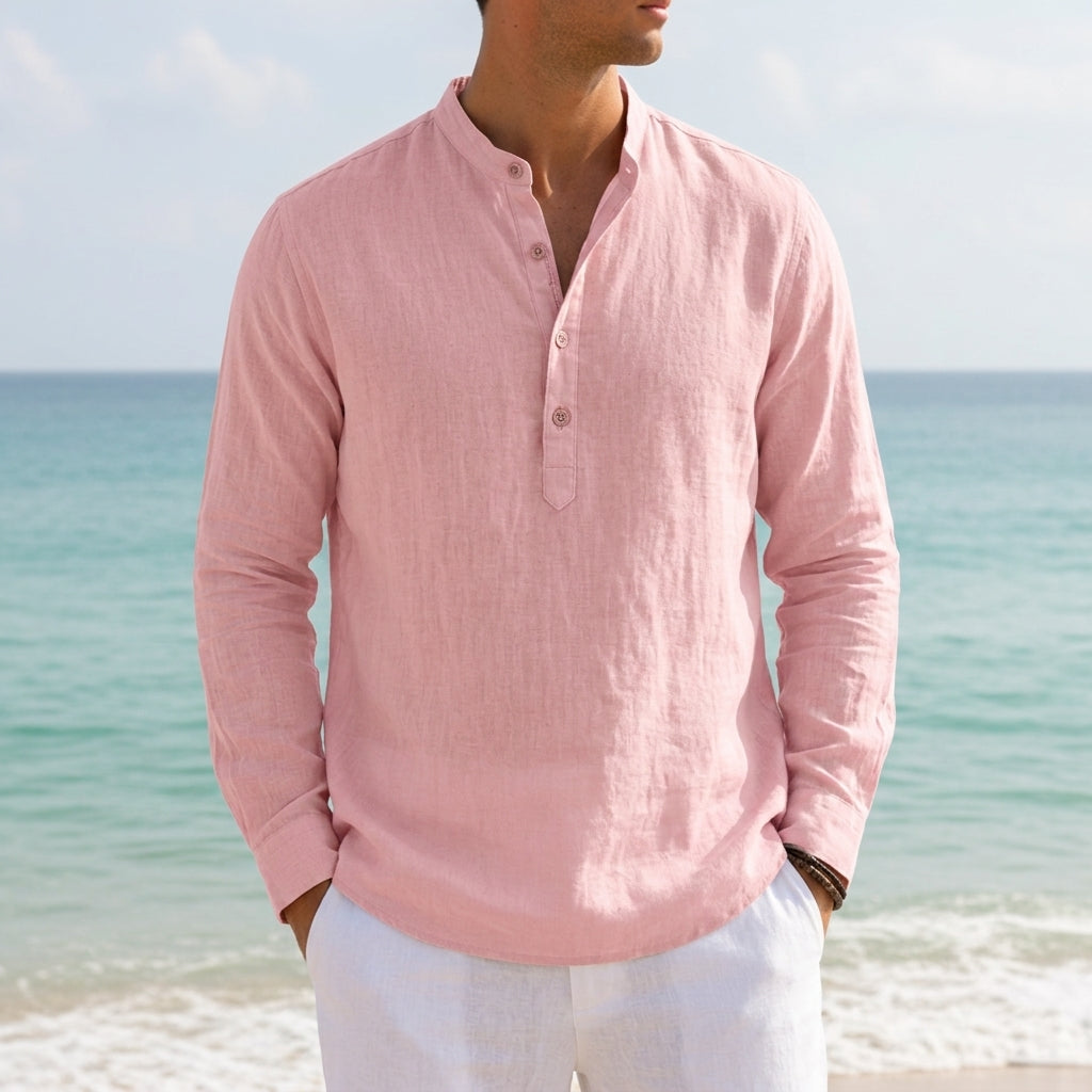 Wyatt | Amalfi Dropped-Shoulder Linen Shirt