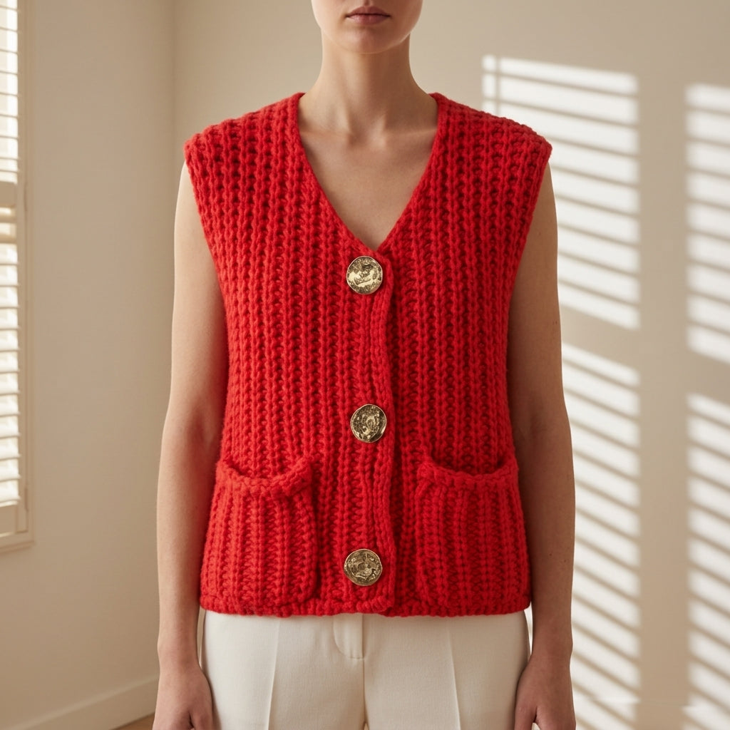 Zoe | Elira Cable Knit Sweater Vest