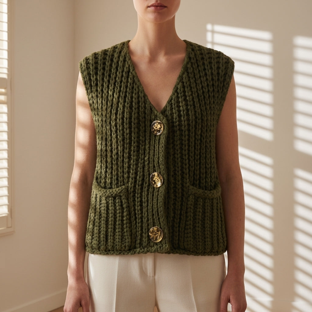 Zoe | Elira Cable Knit Sweater Vest
