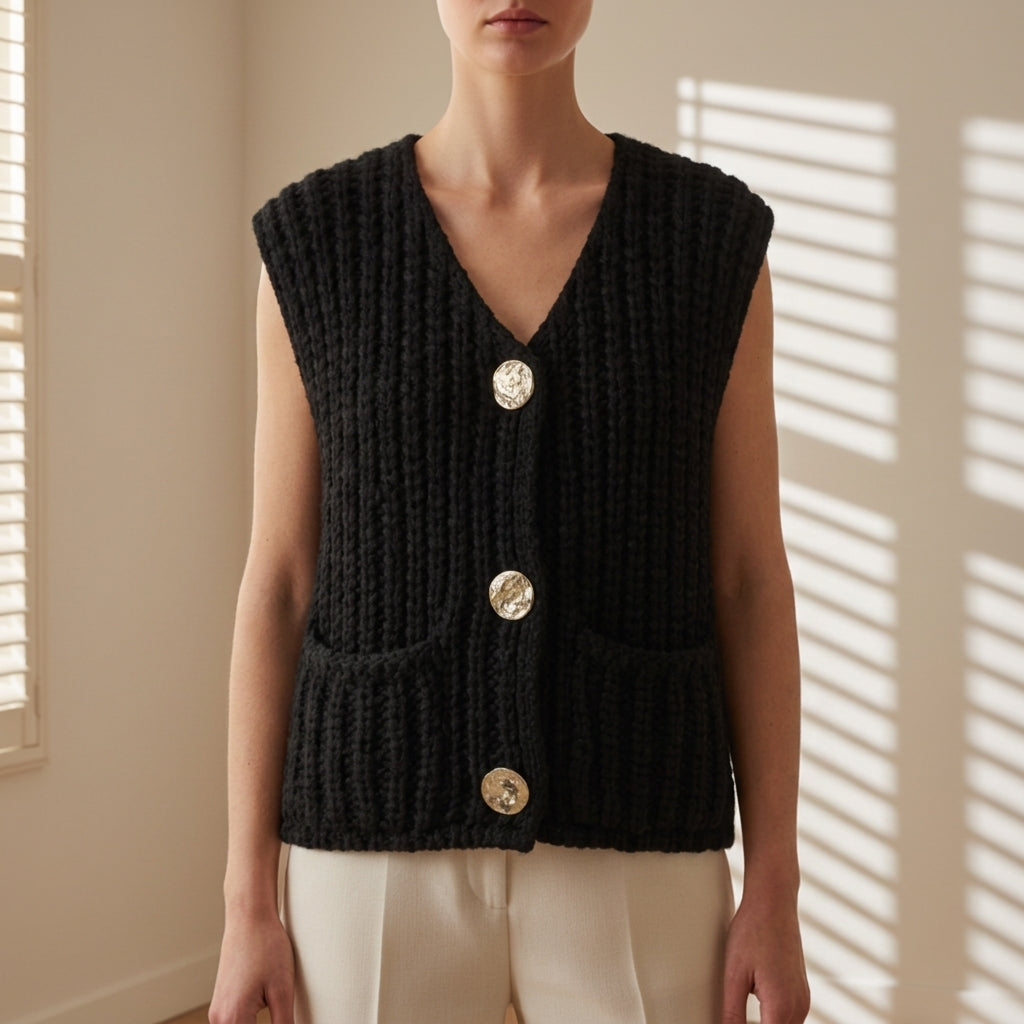 Zoe | Elira Cable Knit Sweater Vest